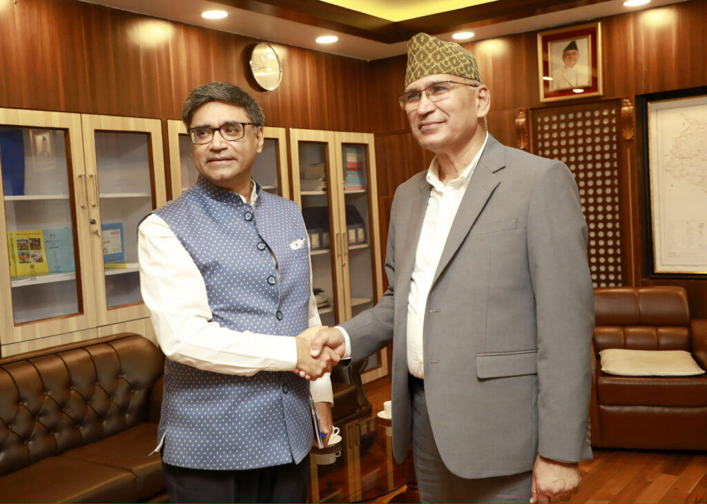 Indian Foreign Secretary Misri and Finance Minister Paudel meet