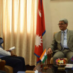 India’s foreign secretary calls on Minister Lekhak, discusses various issues