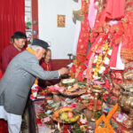 President observes Bhagawati chariot procession