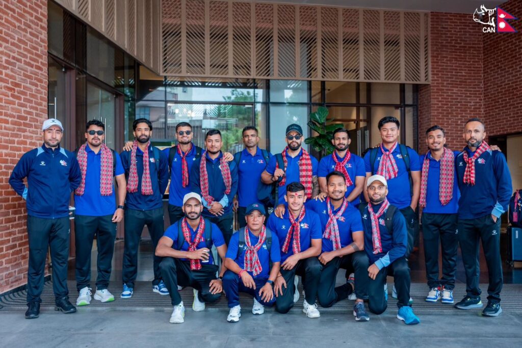 Nepali national cricket team leaves for Sri Lanka