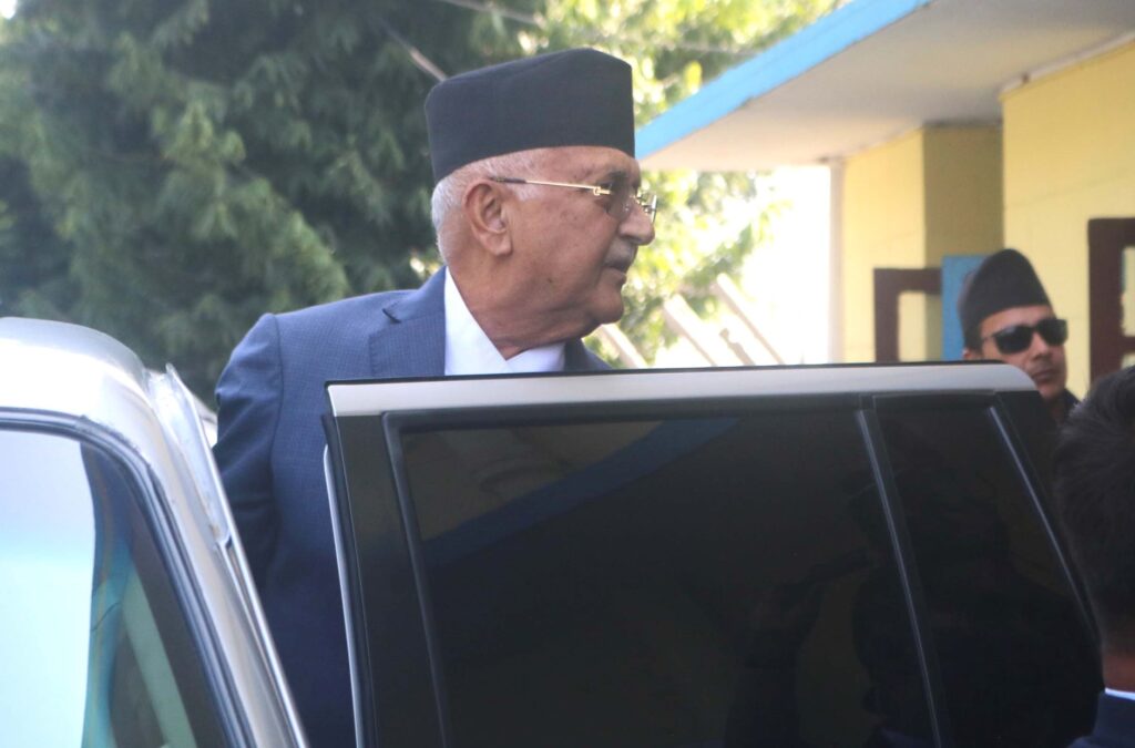 PM Oli arrives to chair 13th Convocation of BPKIHS