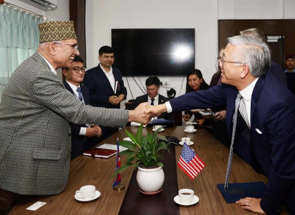 Finance Minister Paudel and US Assistant Secretary of State Lu hold meeting